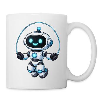 Seilspringen Roboter-Springer - Tasse - Weiß - Rechts