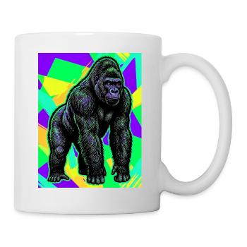 Gorilla - Tasse - Weiß - Rechts