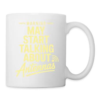 Retro Tech Satire Antenna Talk Poster - Mug - white - Right
