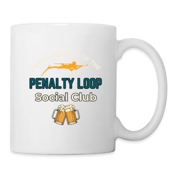 Lustiges Biathlon-Geschenk – Penalty Round Club - Tasse - Weiß - Rechts