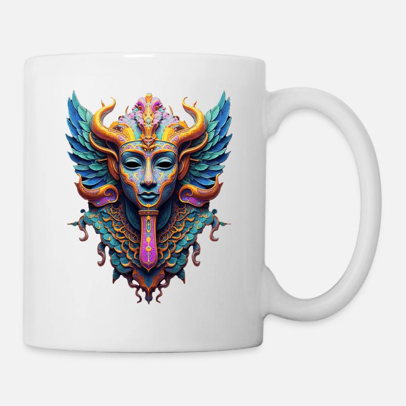 Balinese Budda Style God - Fantasy Art - Mug - white
