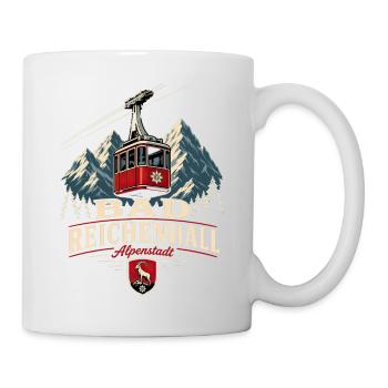 Bad Reichenhall Seilbahn Alpenstadt Vintage - Tasse - Weiß - Rechts