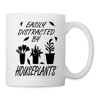 Easily distracted by houseplants - Mug - white - Right