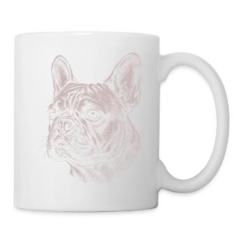 French Bulldog - Stock Illustration - Mug - white - Right