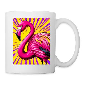 Flamant - Mug blanc - blanc - Droite