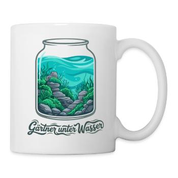 Aquascaping Aquarium Garten Kunst - Tasse - Weiß - Rechts