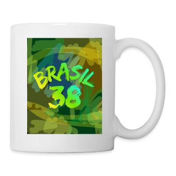 Brasil 38 Neon Pinsel - Tasse - Weiß - Rechts