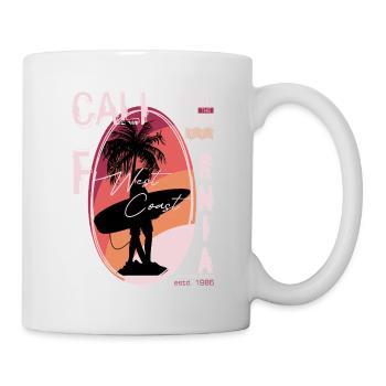 California West Coast Surf Sunset - Mug - white - Right