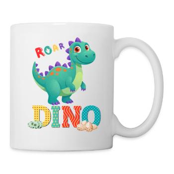 dino - Mug blanc - blanc - Droite