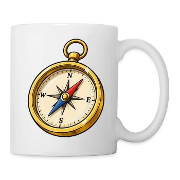 Kompass - Tasse - Weiß - Rechts