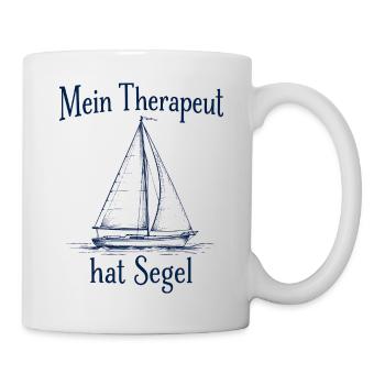 Sailing Sailor Funny Fun Sailboat Graphic - Mug - white - Right