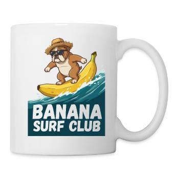 Banana Surf Bulldog - Tasse - Weiß - Rechts