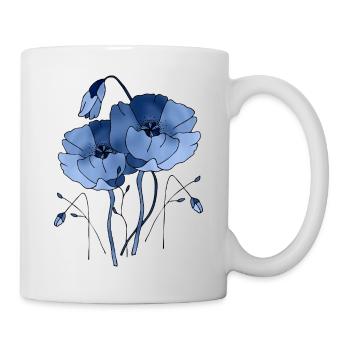 Fleur - Mug blanc - blanc - Droite
