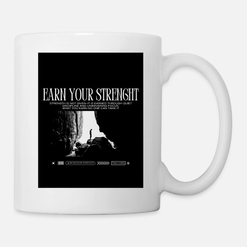 Black_White|Modern|Typographisch|StreetwearTshirtpro - Tasse - Weiß