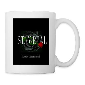 Green_Black_Aesthetic_Brave_RoseT-ShirtSelf-love - Mug blanc - blanc - Droite