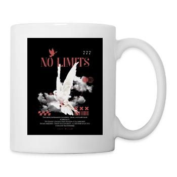 No Limits Motivational T-Shirt Mindset Discipline  - Mug blanc - blanc - Droite