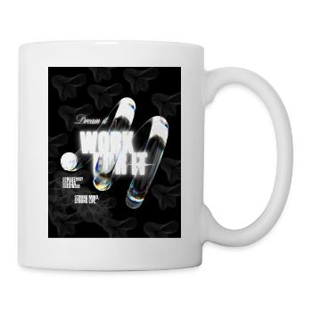 Dream It Work For It|T-Shirt MotivationGoalsSucces - Mug - white - Right