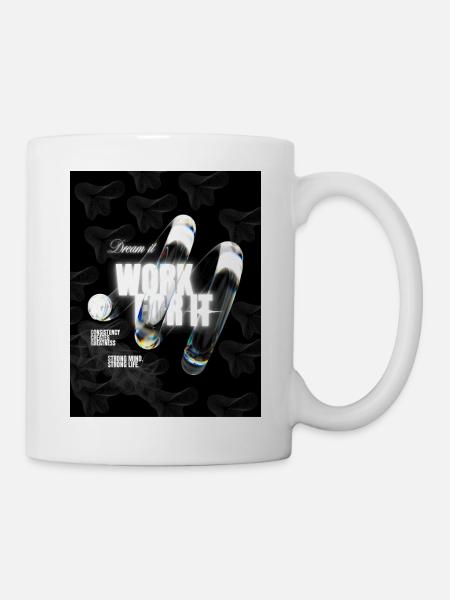 Rêve que ça marche pour ça|T-shirt MotivationObjectifsSuccès - Mug blanc - blanc