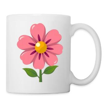 Flower pastel flowers blossom pink gift mother - Mug - white - Right