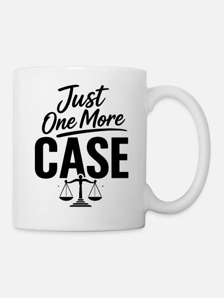 Just One More Case lawyer - Mug - white