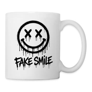 Fake Smile Graffiti - Tasse - Weiß - Rechts