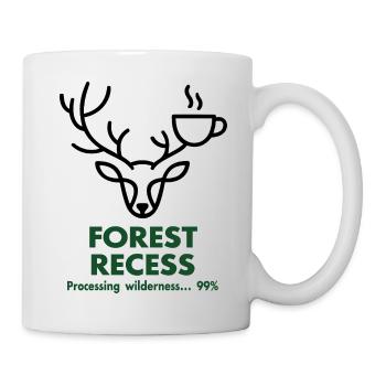 Cerf avec Coupe dans la forêt - Mug blanc - blanc - Droite