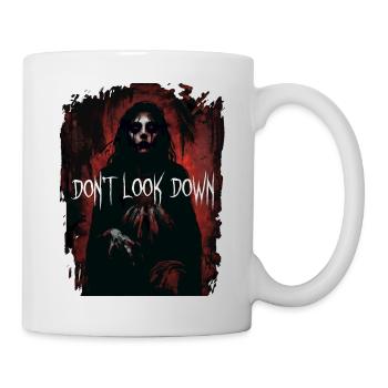 Schau nicht hinunter Horrorporträt - Tasse - Weiß - Rechts