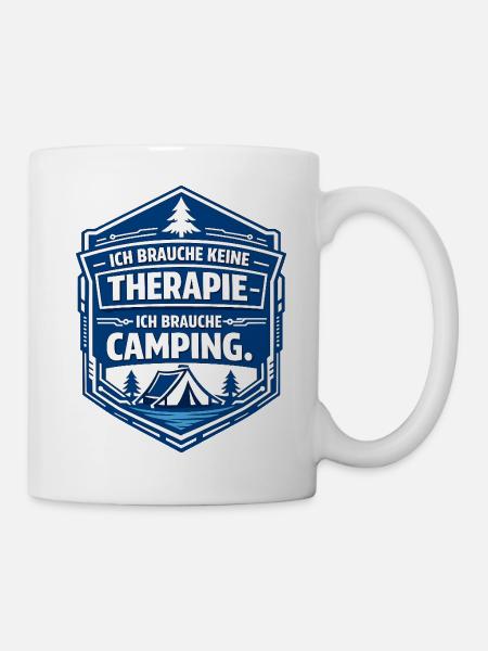 Camping - Tasse - Weiß