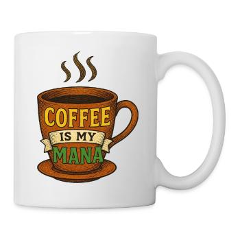 Coffee Mana Tasse Illustration - Tasse - Weiß - Rechts