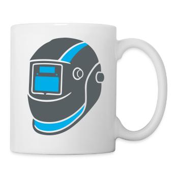 Soudure du casque Construction métallique - Mug blanc - blanc - Droite