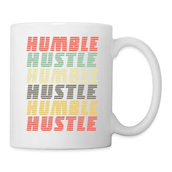 Humble Hustle - Entrepreneur, homme d’affaires, affaires - Mug blanc - blanc - Droite