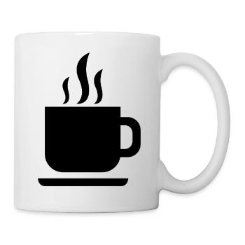 Kaffeetasse - Tasse - Weiß - Rechts