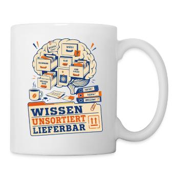 Knowledge available unsorted - Mug - white - Right