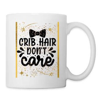 Goldene Sterne auf schwarzem Hintergrund - Tasse - Weiß - Rechts