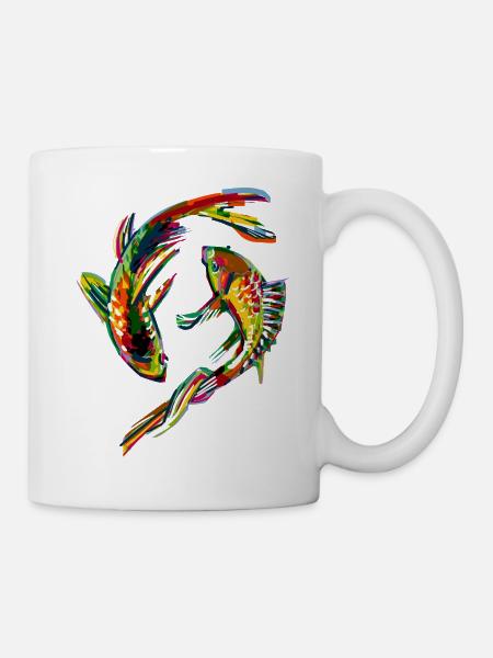Colorful carp - Mug - white