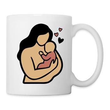 Maman Câlin de bébé Bohême - Mug blanc - blanc - Droite