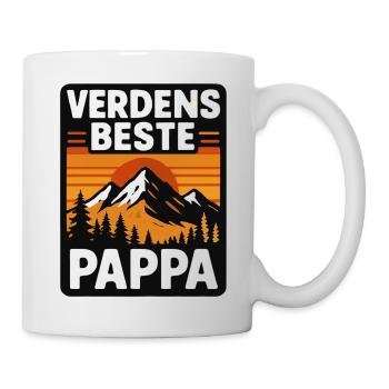 Bergland, der beste Papa der Welt - Tasse - Weiß - Rechts