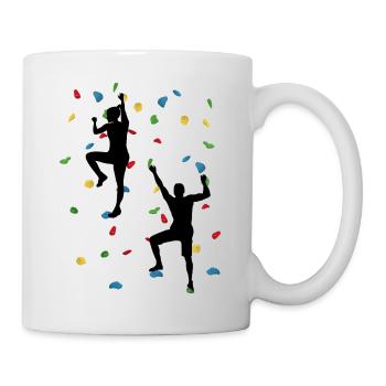 Duo de mur d’escalade – Défi d’escalade - Mug blanc - blanc - Droite