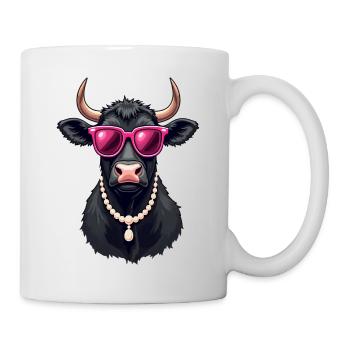 Vache - Mug blanc - blanc - Droite