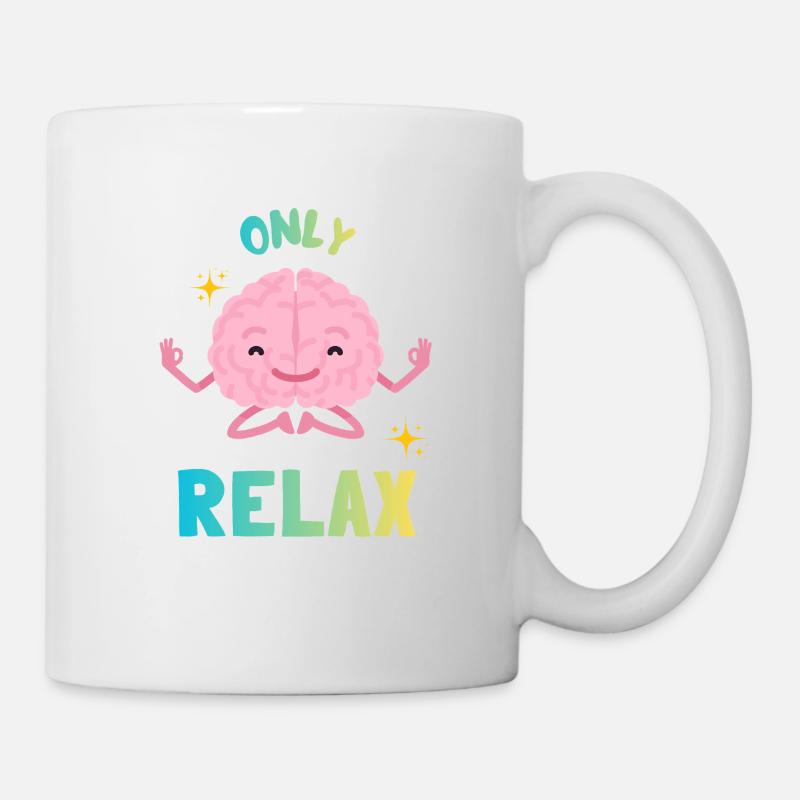 Rainbow Zen Brain - Mug - white