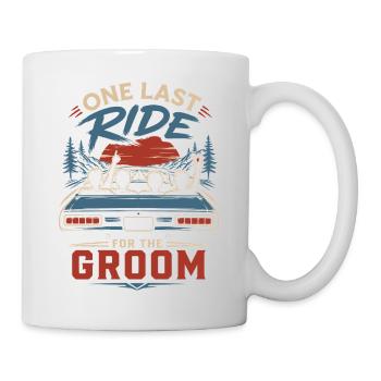 Un dernier tour pour le marié - Mug blanc - blanc - Droite