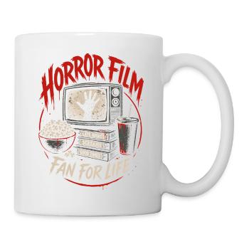 Horror Movie Fan For Life Vintage - Mug - white - Right