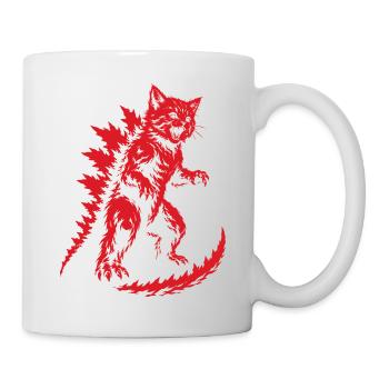 Rugissement de Kaiju Chaton, Catzilla - Mug blanc - blanc - Droite
