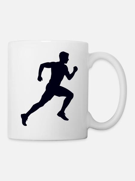 Läufer Joggen - Tasse - Weiß