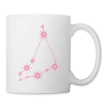 Steinbockstern Sternbild Tierkreis Pastellrosa - Tasse - Weiß - Rechts