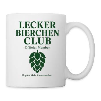 Lecker Bierchen Club – Offizielles Mitglied - Tasse - Weiß - Rechts