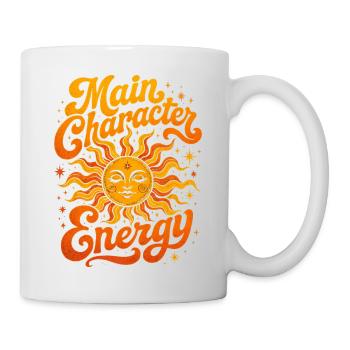 Main Character Energy - Retro Sun - Mug - white - Right