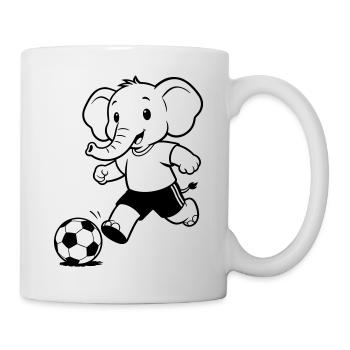 Elephant Football - Tasse - Weiß - Rechts