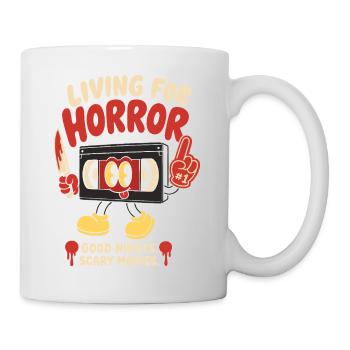 Living For Horror Movies - Mug - white - Right