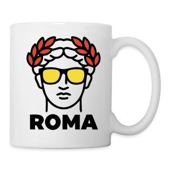 Rom Statue Sonnenbrille Italien Urlaub - Tasse - Weiß - Rechts